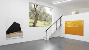 Mit Malpistole und Spritzgerät