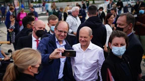 Scholz wirbt bei letzter Wahl-Veranstaltung um Stimmen