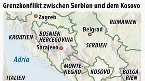 Kfor sichert Übergänge