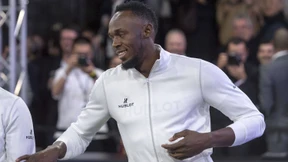 Usain Bolt auf dem Fußballplatz
