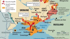 Heftige Kämpfe im Süden und Osten der Ukraine