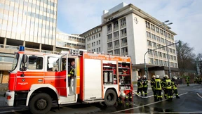 Verdacht auf Brandstiftung in Kureck-Bürohaus