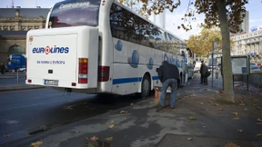 Im Linienbus von Frankfurt nach München