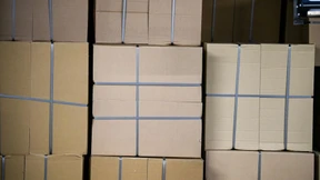 Versand in Holzfaser-Schachtel