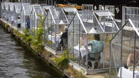 Essen im Gewächshaus in Amsterdam