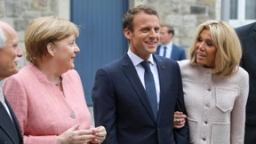 Emmanuel Macron diskutiert mit Studenten 