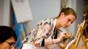 Buntes Treiben auf der Mal-Party