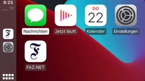 So können Sie die FAZ.NET-App über Apple CarPlay nutzen