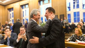 Posse um Neujahrsgruß