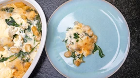 Gnocchi mit Spinat und Gorgonzolasoße