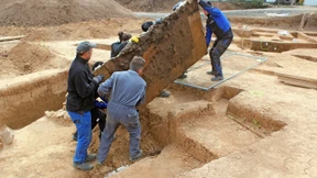 Wie ein antiker Marmorkuchen