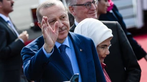 Erdogan in Tegel empfangen 