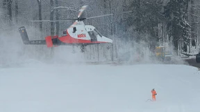 Fliegende Forstarbeiter