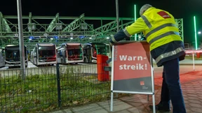 Verdi ruft zu Warnstreiks im öffentlichen Nahverkehr auf