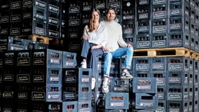 Weinschorle mit Hipsterbart