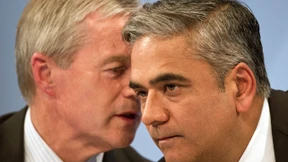 Deutsche-Bank-Doppelspitze gelobt Besserung