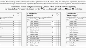 Richter stoppen Frauenförderung auf Wahlzetteln