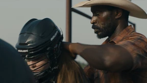 Ein Mädchen beim Rodeo