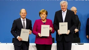 Union und SPD unterzeichnen Koalitionsvertrag