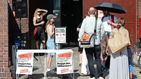 Feiern mit Wassermelone und der Hamas