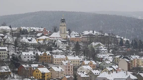Schnee und Regen in Deutschland