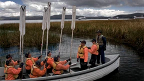 Trockenübungen auf dem Titicacasee 