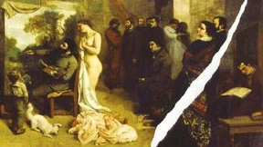 Von der Welle getroffen und für Augenblicke überflutet