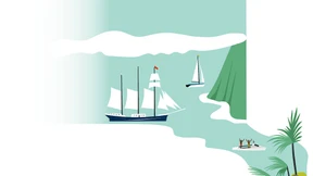 Klassenzimmer unter Segeln