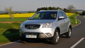 Auch der Korando will ein paar Krümel