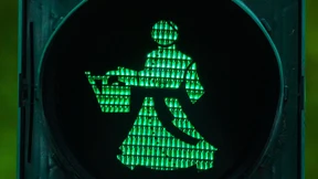 Wasserdoktor in Grün und Rot