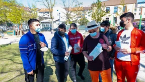 Masken an Gedankenlose verteilt