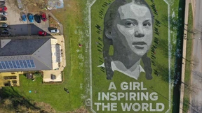 Riesiges Porträt für Greta