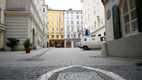 Leere Straßen in Salzburg