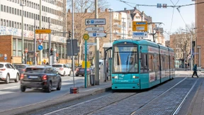 Zwei Spuren weniger für Autos auf der Berliner Straße