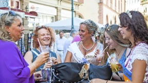 Auch alkoholfreier Wein im Angebot