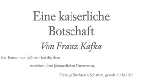 Eine kaiserliche Botschaft