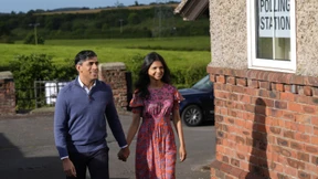 Sunak und Starmer an der Wahlurne