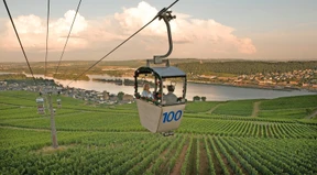 Über Reben schweben