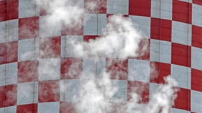 Der Himmel über den Kraftwerken