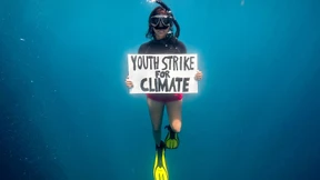 Klimastreik Unterwasser