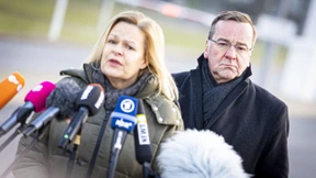 Faeser und Pistorius loben schnelle Erdbebenhilfe