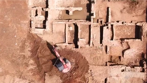 Schaufeln im Pompeji des Ersten Weltkriegs