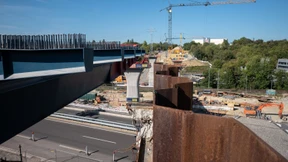 Der rote Schnabel ragt voraus