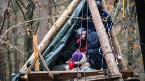 Ermittler suchen Mann nach Gestell-Einsturz im Dannenröder Forst