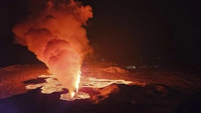 Die Lavafontänen waren sogar aus Reykjavik zu sehen