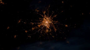 Leuchtende Städte aus dem All