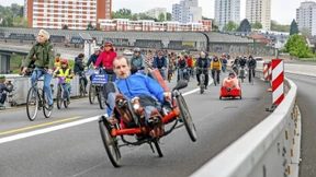 Fahrrad-Demo gegen den Riederwaldtunnel