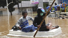 Heftige Überschwemmungen in Jakarta