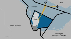 Es hängt an Bahrain