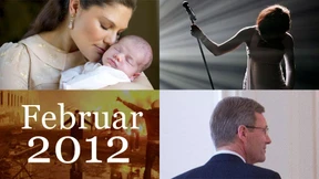 Wulff tritt ab, Whitney Houston stirbt, Victoria wird Mutter